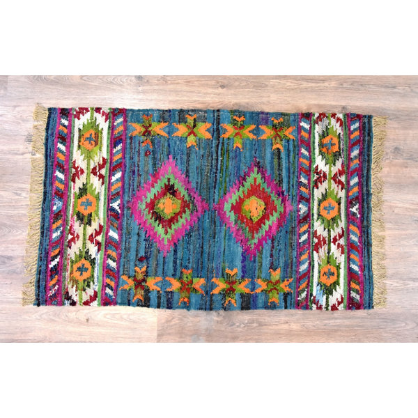 Millwood Pines Pranav Flatweave Cotton Southwestern Rug Wayfair